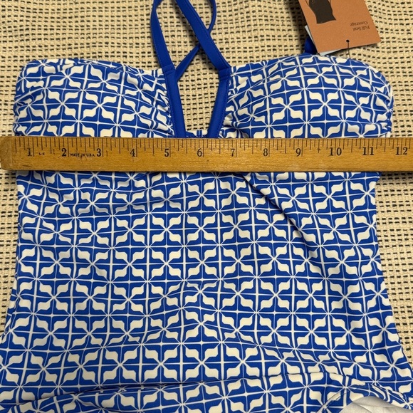 🎯60% OFF!  Shade & Shore Binded Geo Print Halter One Piece Swimsuit - Picture 8 of 10